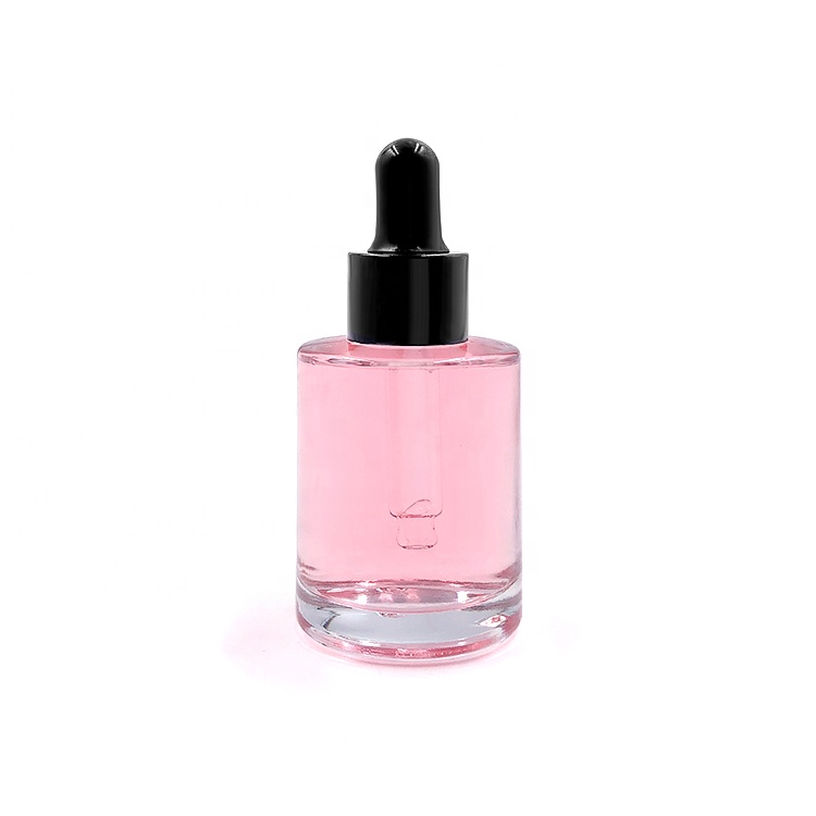 10ml 20ml 30ml 50ml 100ml Empty Amber Clear Flat Shoulder Cosmetic Dropper Glass Essential Oil Bottle for Face Body