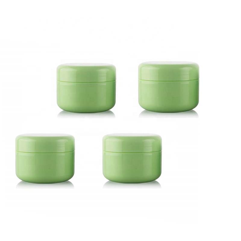 10ml 20ml 30ml 50ml 100ml Empty Refillable Green Plastic Cream Jars Case Box Cosmetic Storage Container Pot Bottle