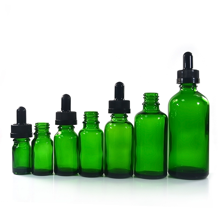 10ml 20ml 30ml 50ml 100ml clear amber green blue glass dropper bottle with pipette