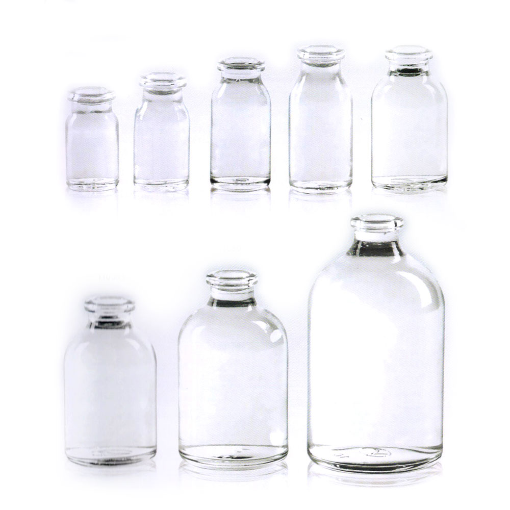 10ml 20ml 30ml 50ml 100ml crimp neck moulded clear glass bottle for antibiotics