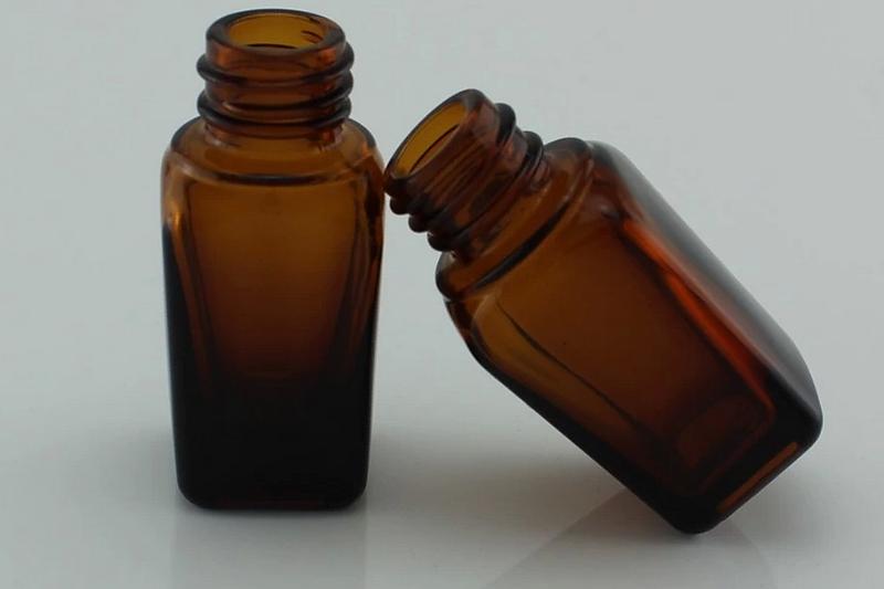 10ml 20ml 30ml 50ml 100ml essential oil clear amber glass square dropper bottle