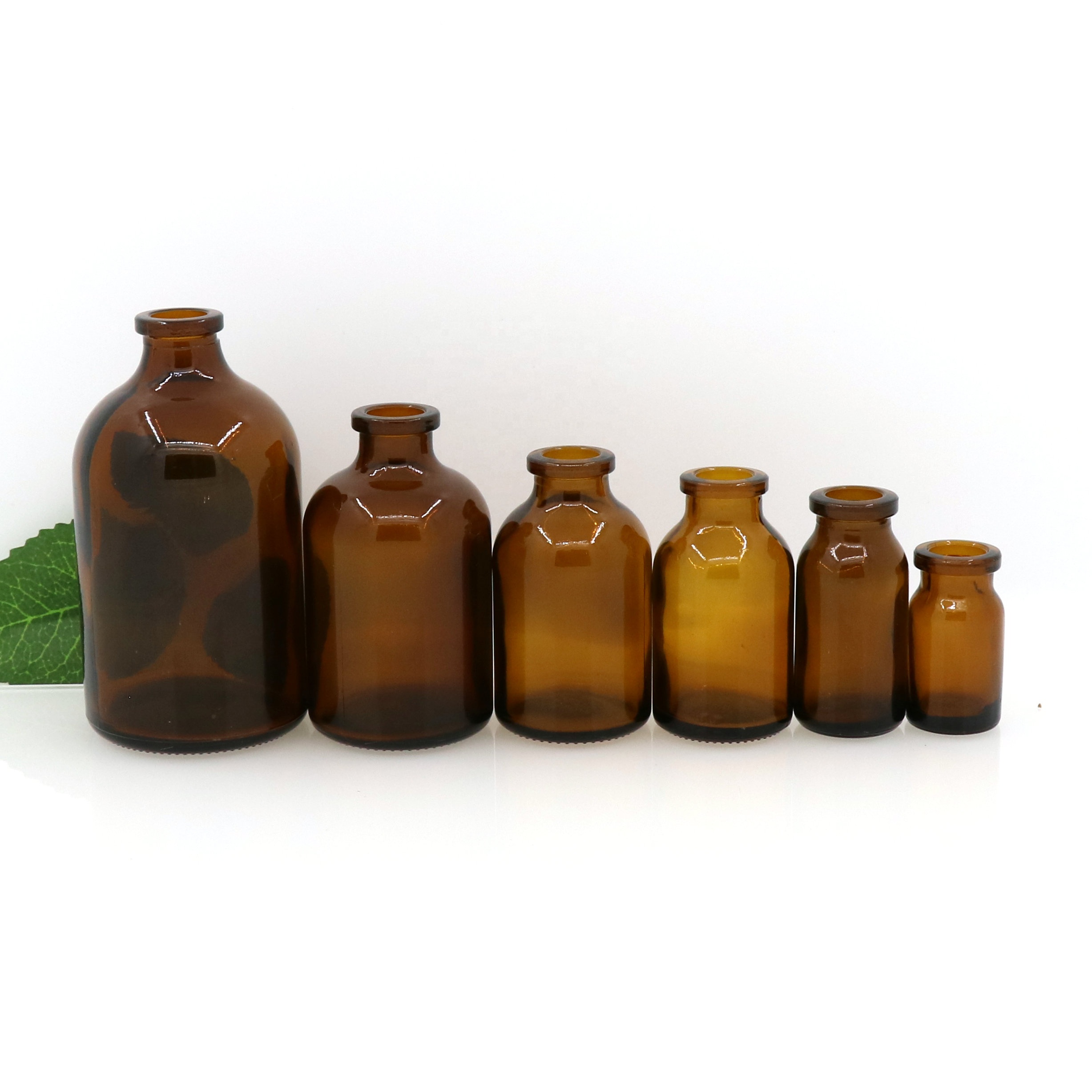 10ml/20ml/30ml/50ml/100ml penicillin bottle penicillin vial amber glass bottle