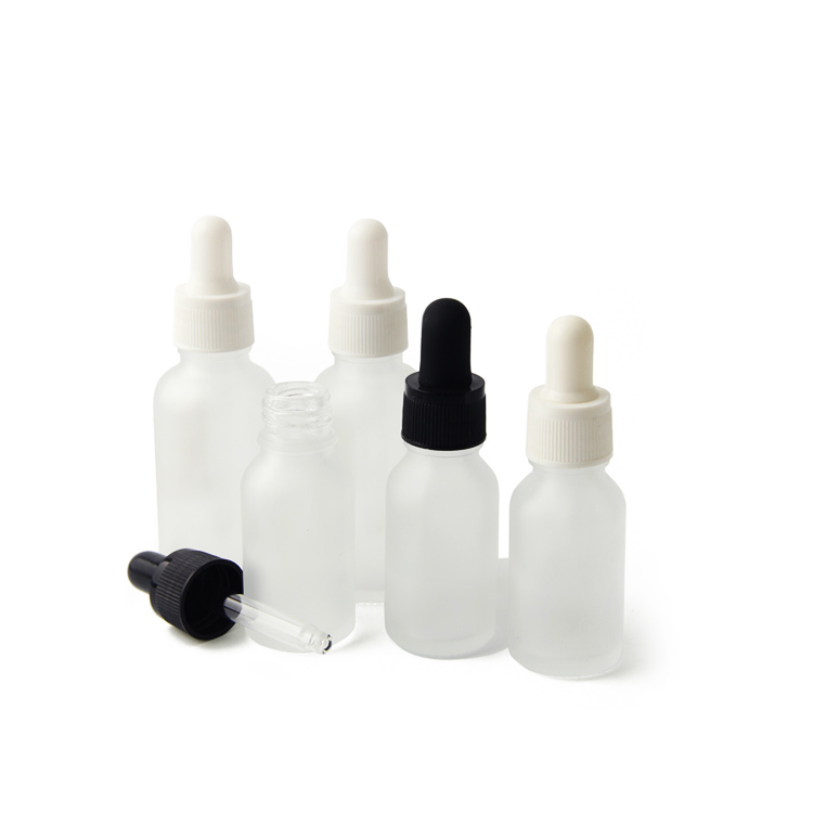 10ml 20ml 30ml 50ml Luxury  Essential Oil Glass Ink Hair Eye Matte Cosmetic Serum Dropper Bottle For Packaging