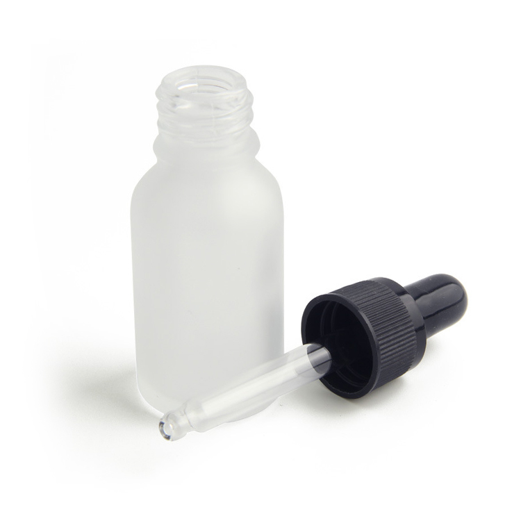 10ml 20ml 30ml 50ml Luxury Essential Oil Glass Ink Hair Eye Matte Cosmetic Serum Dropper Bottle For Packaging