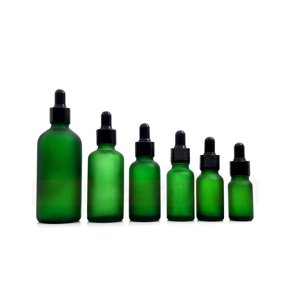 10ml 20ml 30ml 50ml Luxury Essential Oil Glass Ink Hair Eye Matte Cosmetic Serum Dropper Bottle For Packaging