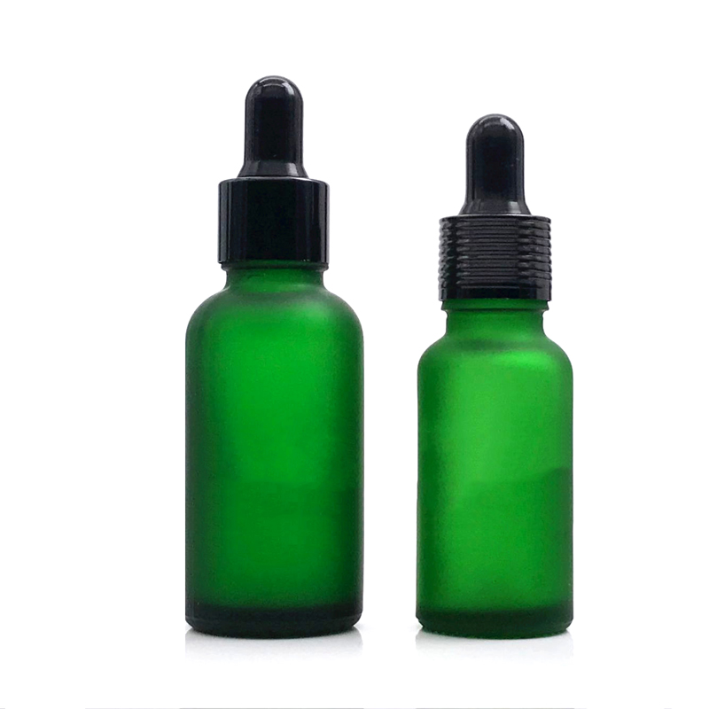 10ml 20ml 30ml 50ml Luxury Essential Oil Glass Ink Hair Eye Matte Cosmetic Serum Dropper Bottle For Packaging