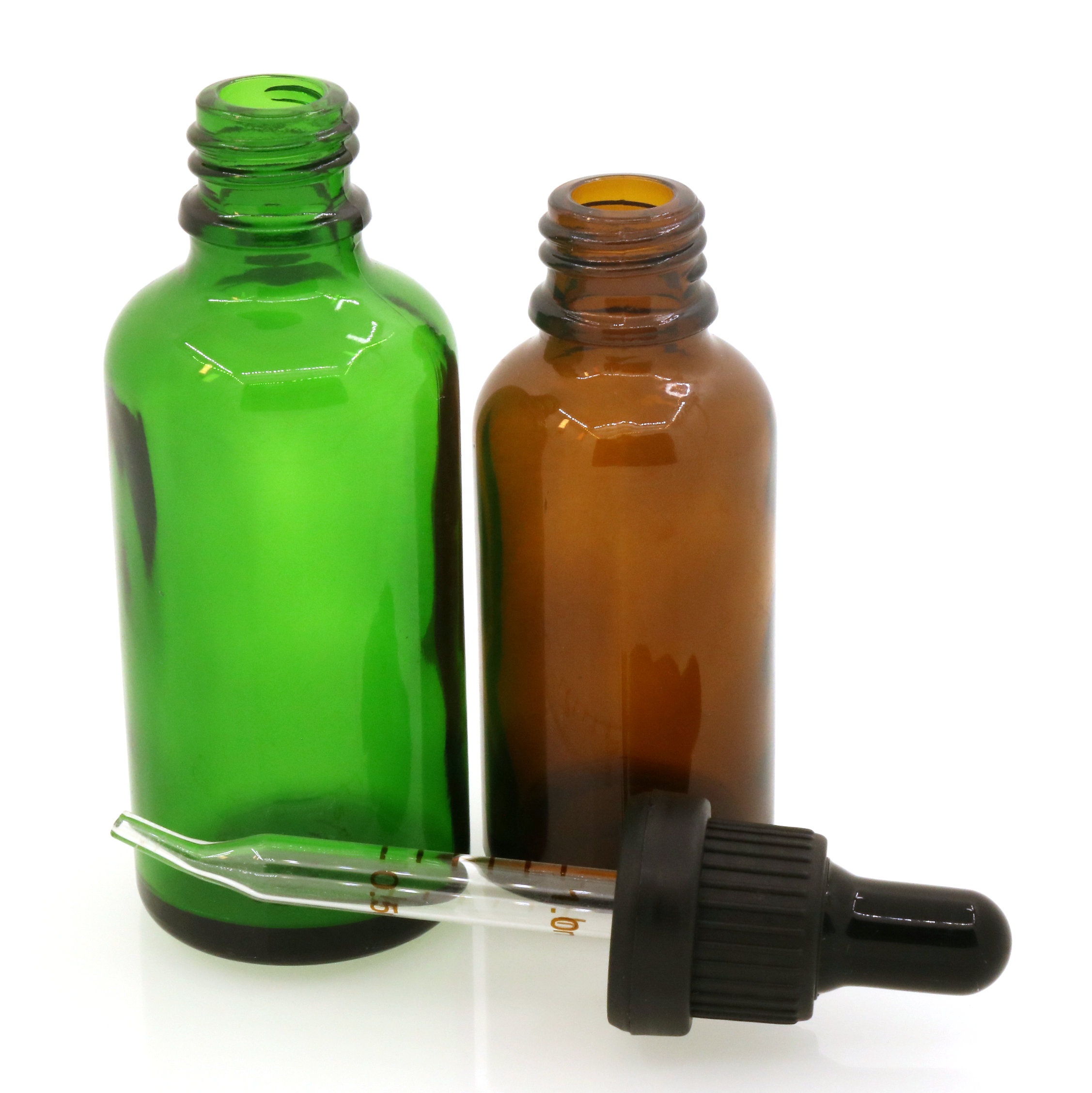 10ml 20ml 30ml 50ml amber glass bottle with Angle Curved Tip Glass Pipette dropper and black childproof Cap