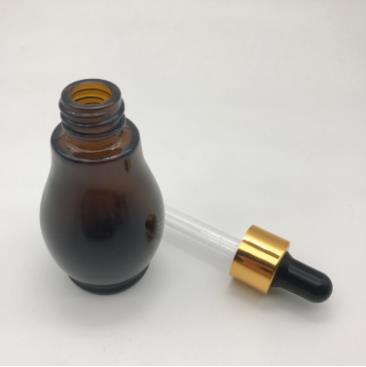 10ml 20ml 30ml 50ml amber gourd essential oil glass dropper bottle