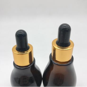 10ml 20ml 30ml 50ml amber gourd essential oil glass dropper bottle