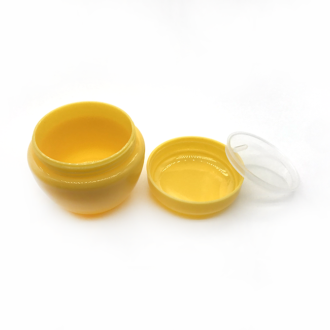 10ml 20ml 30ml 50ml oval shape PP lip balm container jar plastic sample cream jar