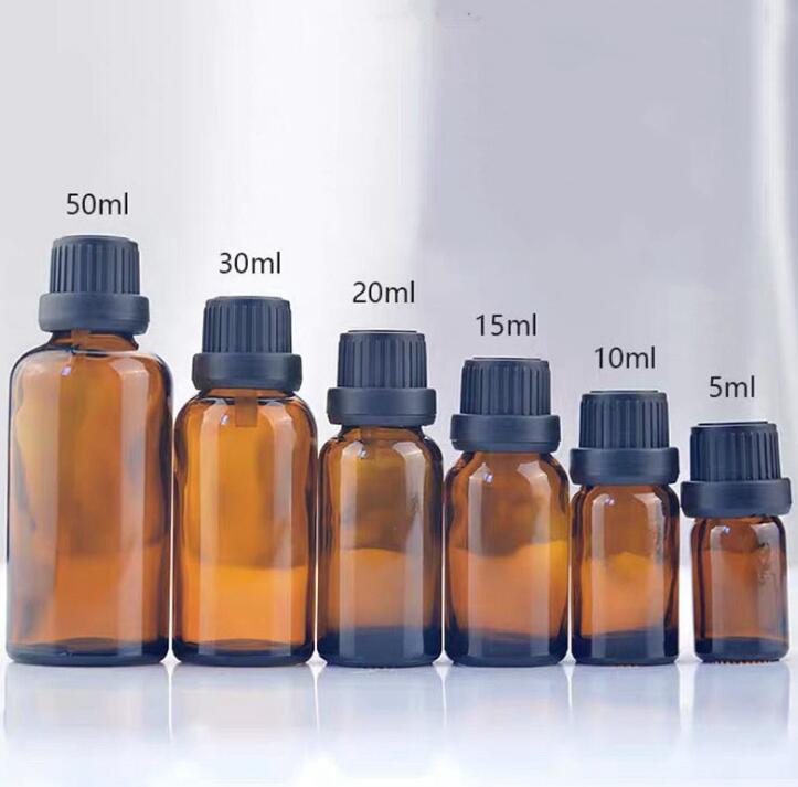 10ml 20ml 30ml Amber Glass Dropper Bottles Essential Oil Bottle Customize 30ml 50ml Cosmetic Bottle