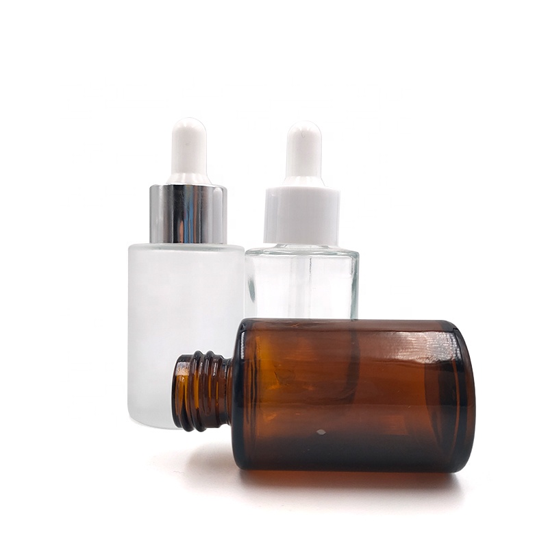 10ml 20ml 30ml Amber Glass Dropper Bottles Essential Oil Bottle Customize 30ml 50ml Frosted Cosmetic Bottle