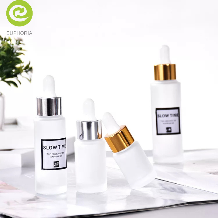 10ml 20ml 30ml Amber Glass Dropper Bottles Essential Oil Bottle Customize 30ml 50ml Frosted Cosmetic Bottle