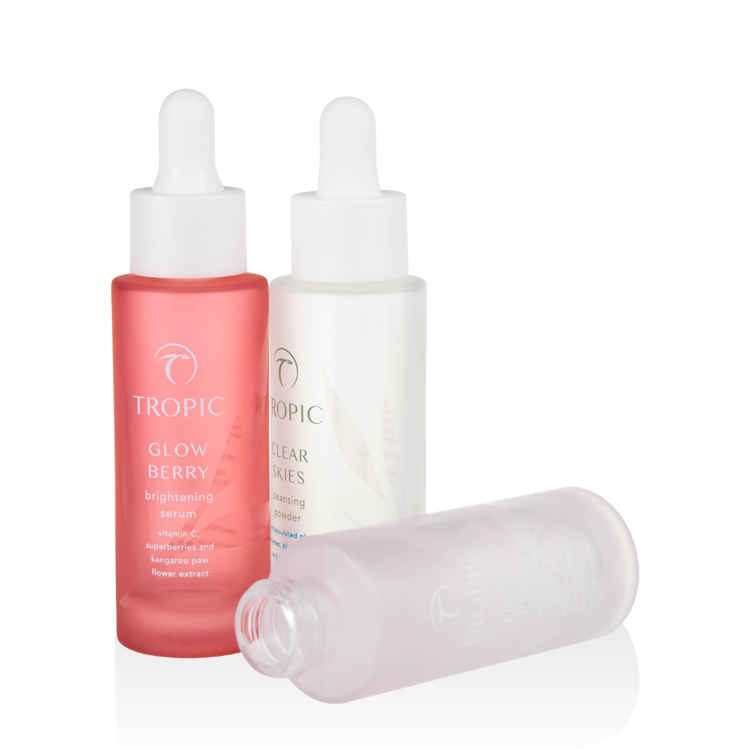 10ml 20ml 30ml Colour Glass Dropper Bottles Customize 30ml 50ml Frosted Serum Bottle