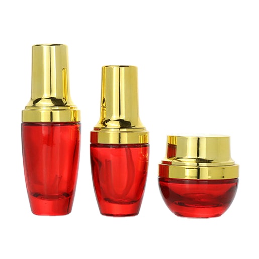 10ml 20ml 30ml airless frosted empty small glass rose gold cream container cosmetic jars