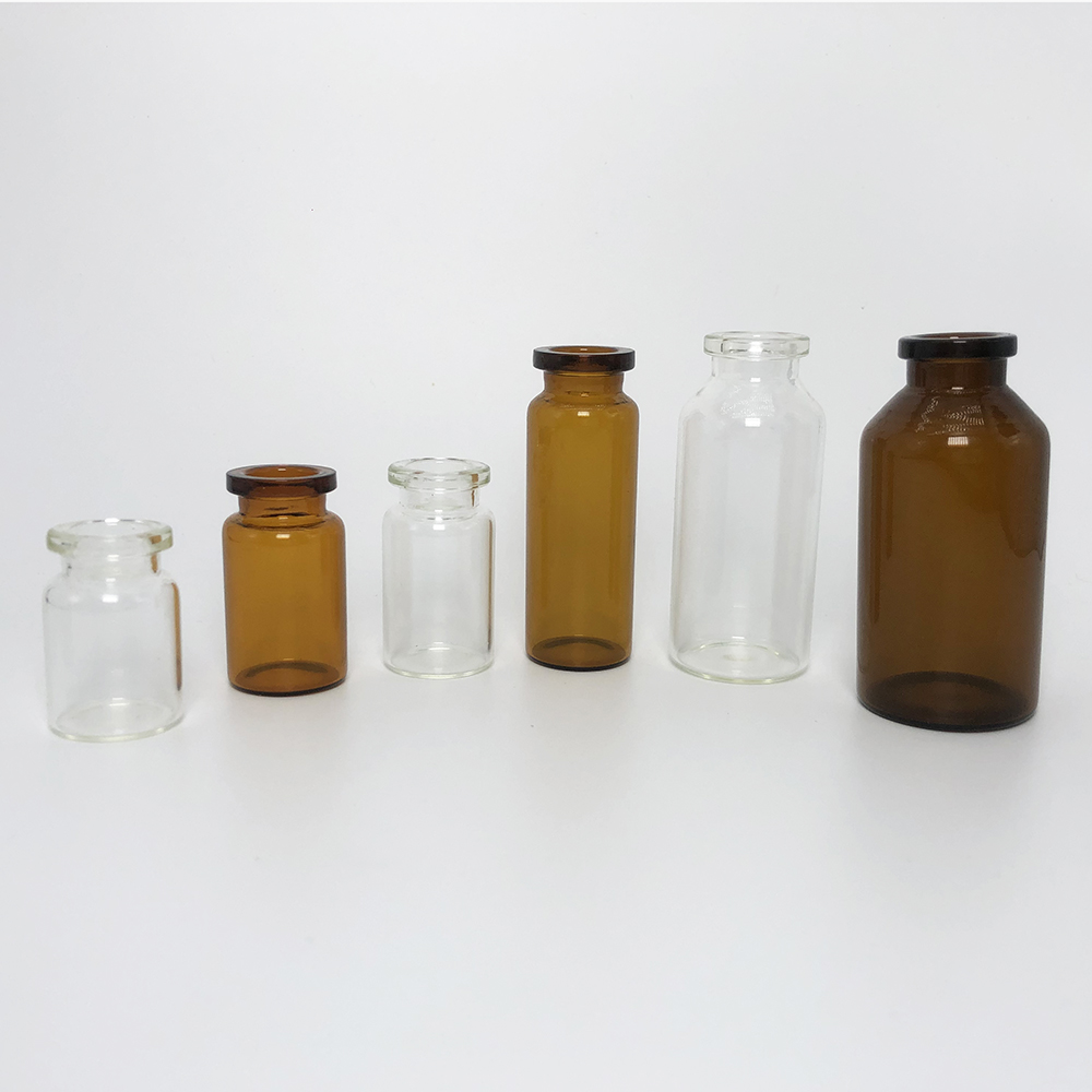 10ml 20ml 30ml low borosilicate and soda lime glass pharmaceutical glass vial