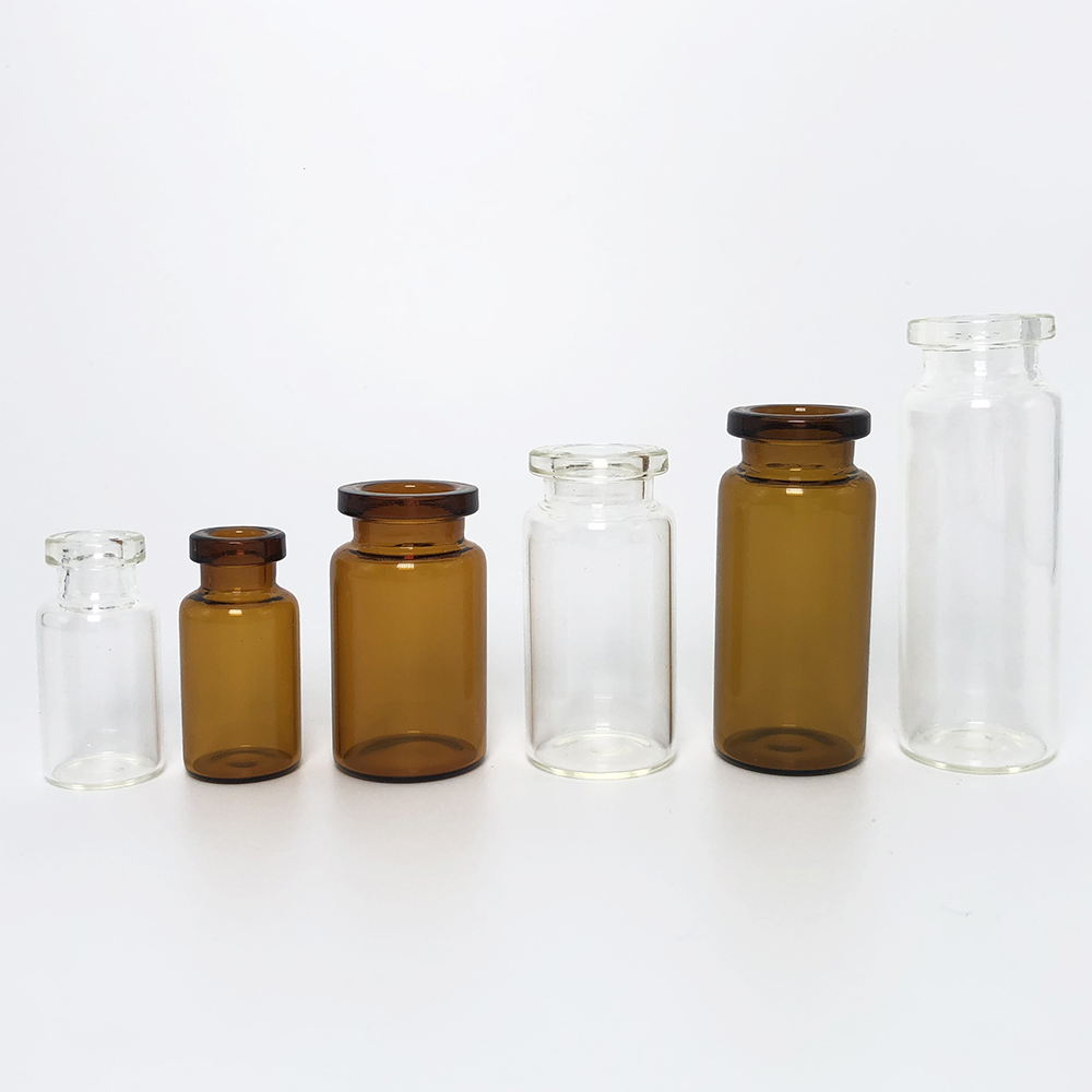 10ml 20ml 30ml low borosilicate and soda lime glass pharmaceutical glass vial