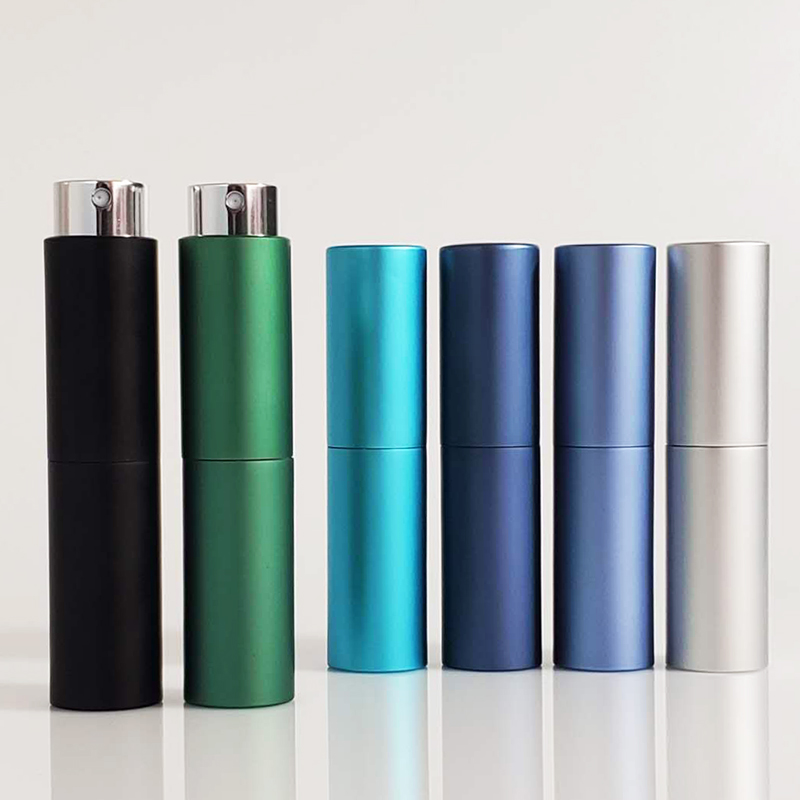 10ml 20ml Empty Refillable Mini Pocket 8ml 15ml Aluminum Twist Up Spray Perfume Bottles Atomizer