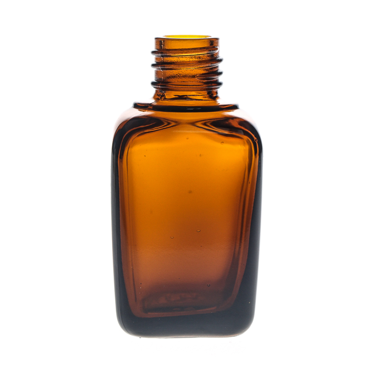 10ml 25ml 35ml 50ml 100ml Custom Empty Amber Square Glass Essential Oil Dropper Bottle