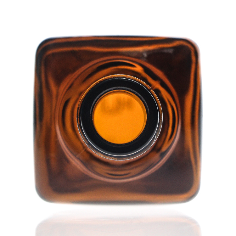 10ml 25ml 35ml 50ml 100ml Custom Empty Amber Square Glass Essential Oil Dropper Bottle