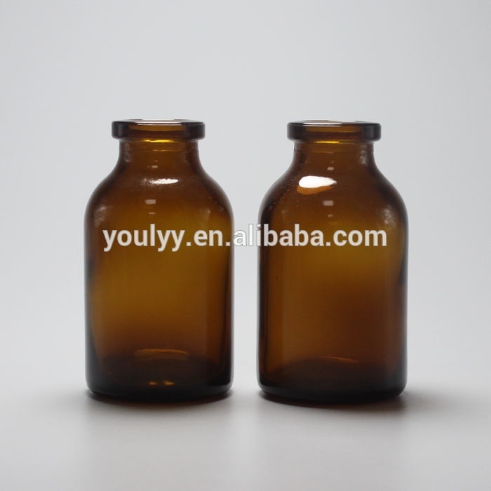 10ml 30ml 50ml 100ml 150ml 200ml 250ml 500mlCustomized CE Certified Amber Brown Crimp Glass Vial Glass Bottles with Caps