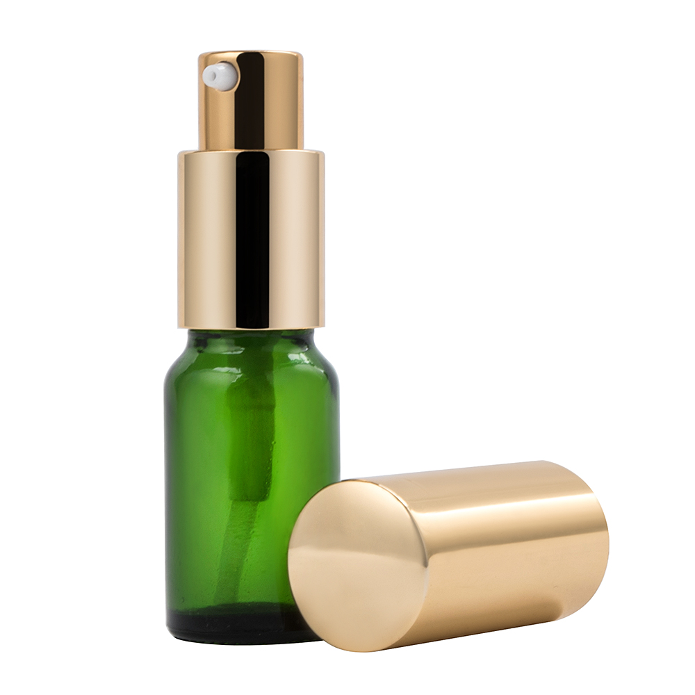 10ml/30ml/50ml/100ml Sustainable Green Essential Oil Skincare Pump Bottle