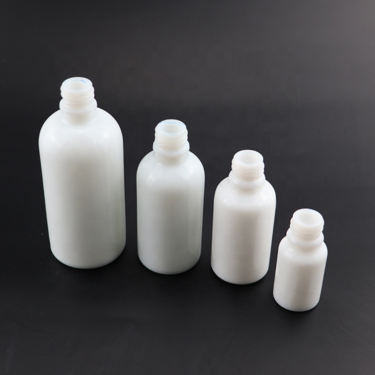 10ml 30ml 50ml 100ml White porcelain Cosmetic Glass Dropper Bottle luxury essential oil bottle