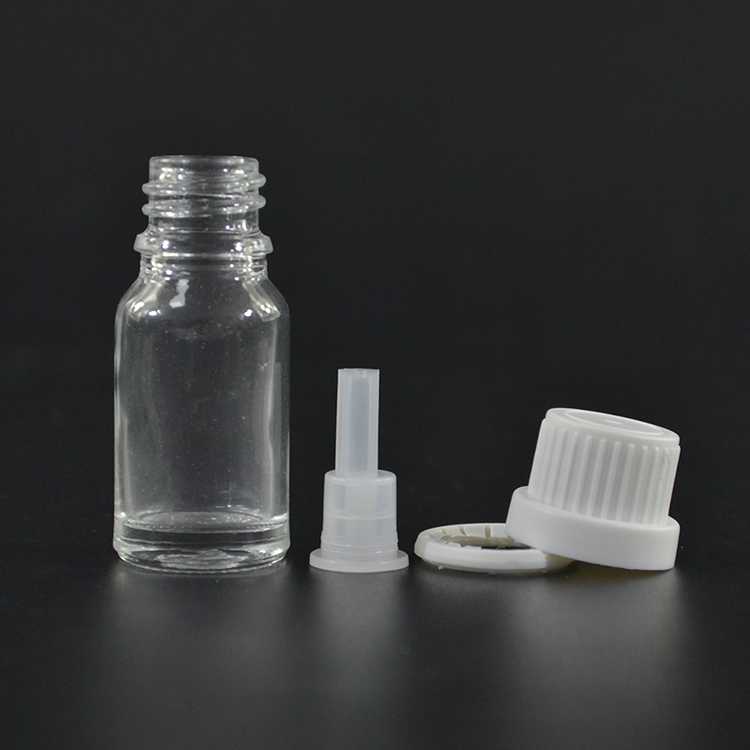 10ml 30ml 50ml 100ml clear blue green amber massage essential oil glass bottle with tamper proof cap and orifice reducer