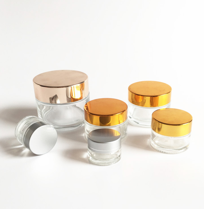 10ml 30ml 50ml 80ml 100ml matte frosted body skin care cream cosmetic glass jars with plastic cap