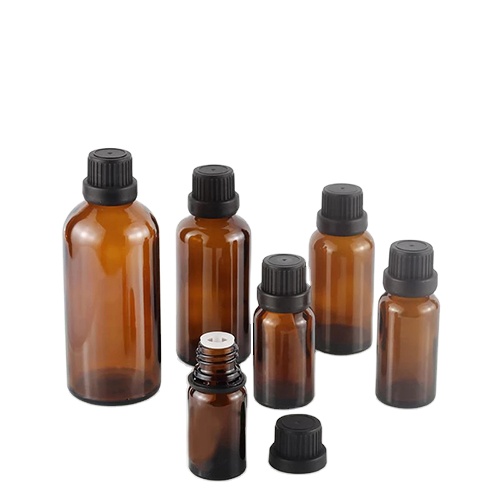 10ml 30ml 50ml Big Head T/E Dropper Oil Glass Bottle Cosmetic Packaging for Personal Care