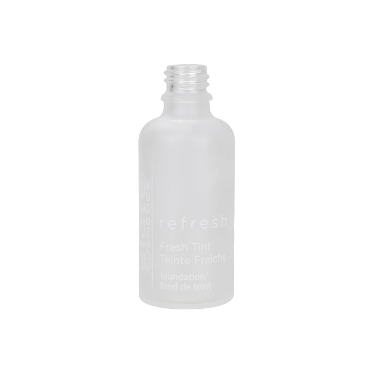 10ml 30ml 50ml glass cosmetic bamboo bottles frosted packaging cosmetic bottle oil with bamboo pump