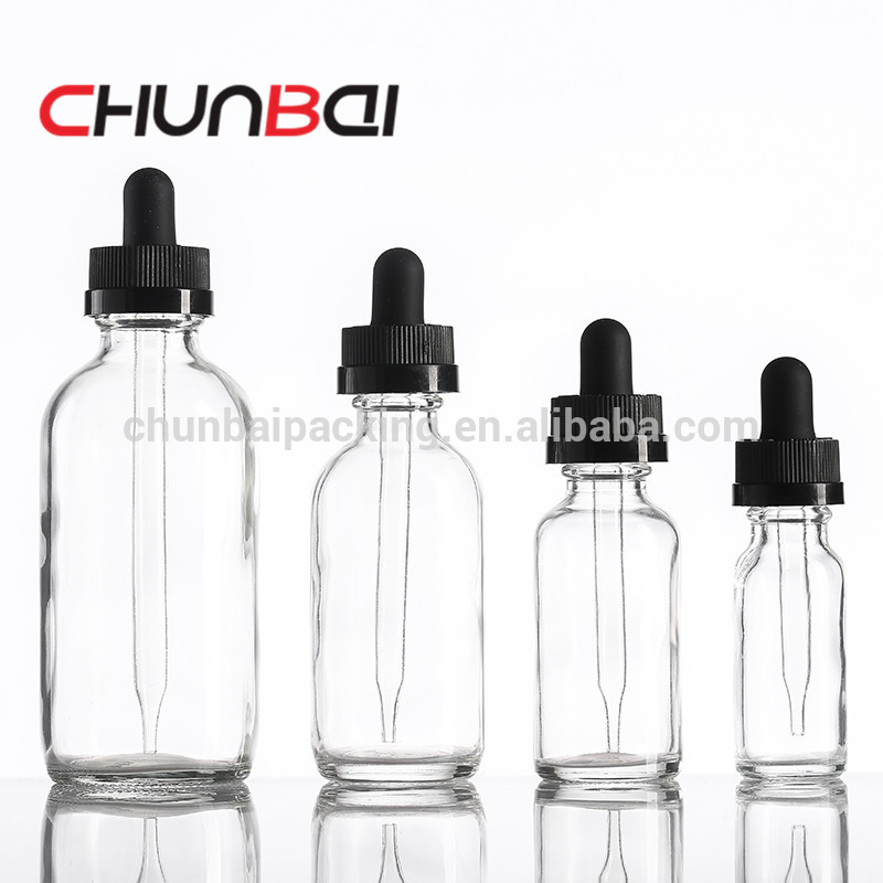 10ml 30ml 60ml 120ml boston round glass dropper bottle e liquid bottle with childproof and tamper evident cap