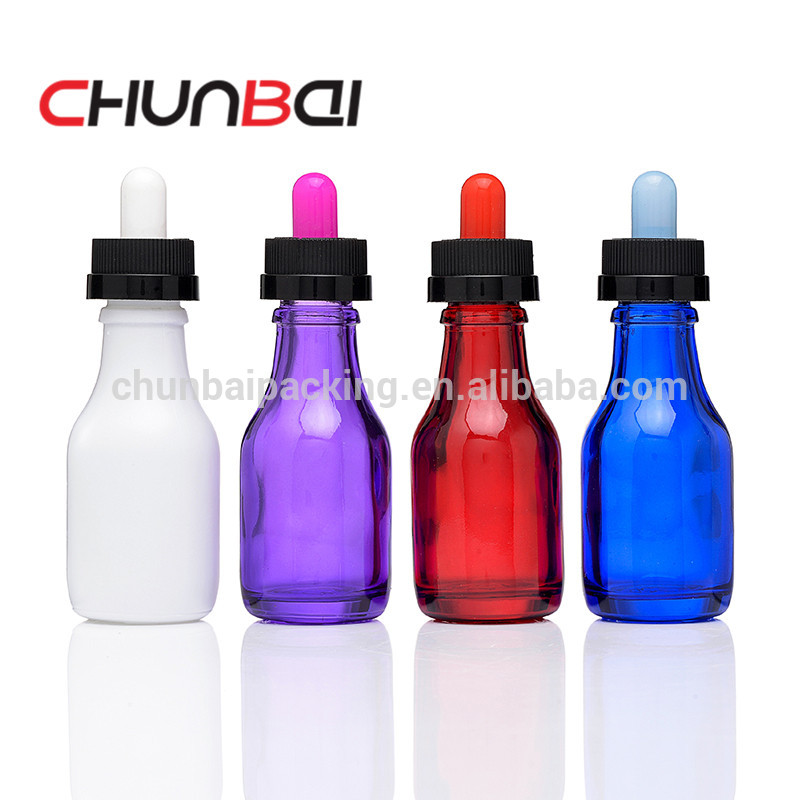 10ml 30ml 60ml 120ml boston round glass dropper bottle e liquid bottle with childproof and tamper evident cap