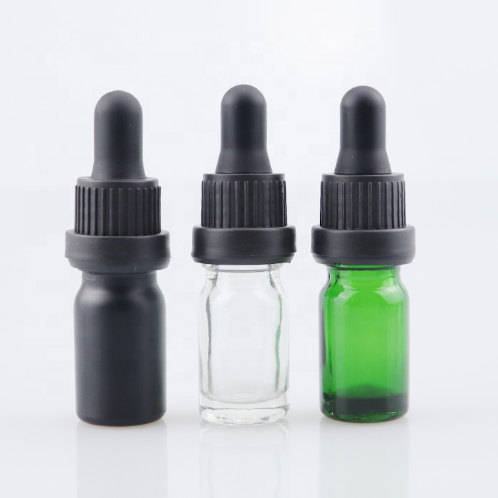 10ml 30ml 60ml portable hair oil bottle with temper evident cap essential oil bottle luxury dropper bottle