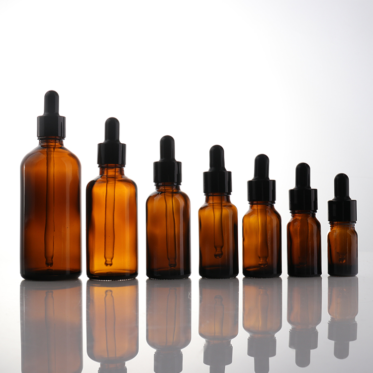 10ml / 30ml Cosmetic Dropper Bottle Amber Glass Essential Oil Bottle Dropper 30 ml Glass Dropper Bottle