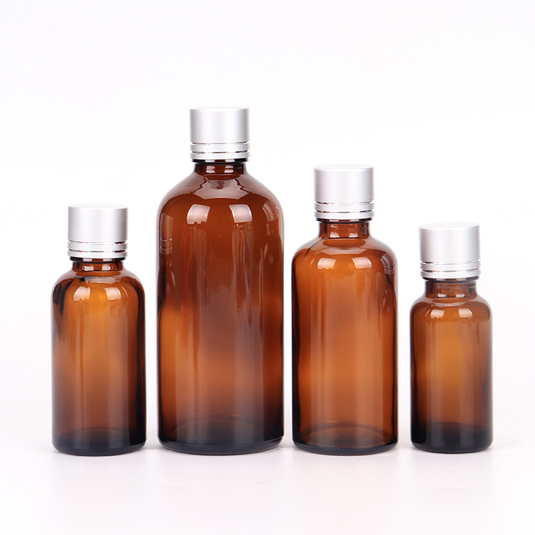 10ml 50ml 100ml Cosmetic Packaging Amber Glass Dropper Essential Oil Bottle