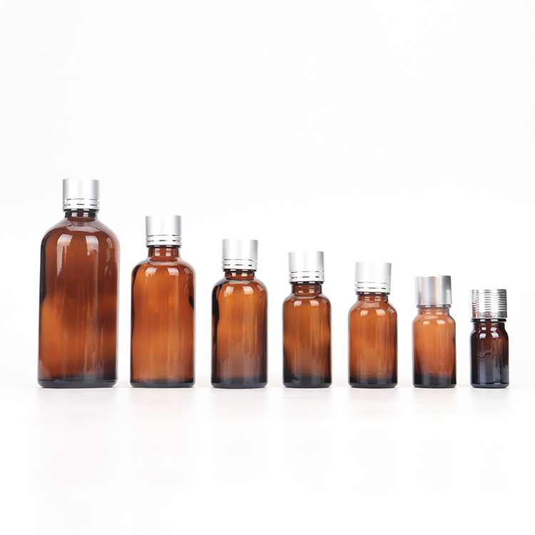 10ml 50ml 100ml Cosmetic Packaging Amber Glass Dropper Essential Oil Bottle