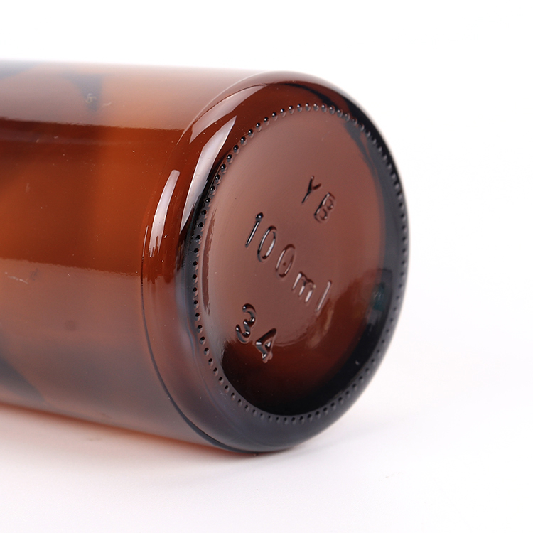10ml 50ml 100ml Cosmetic Packaging Amber Glass Dropper Essential Oil Bottle