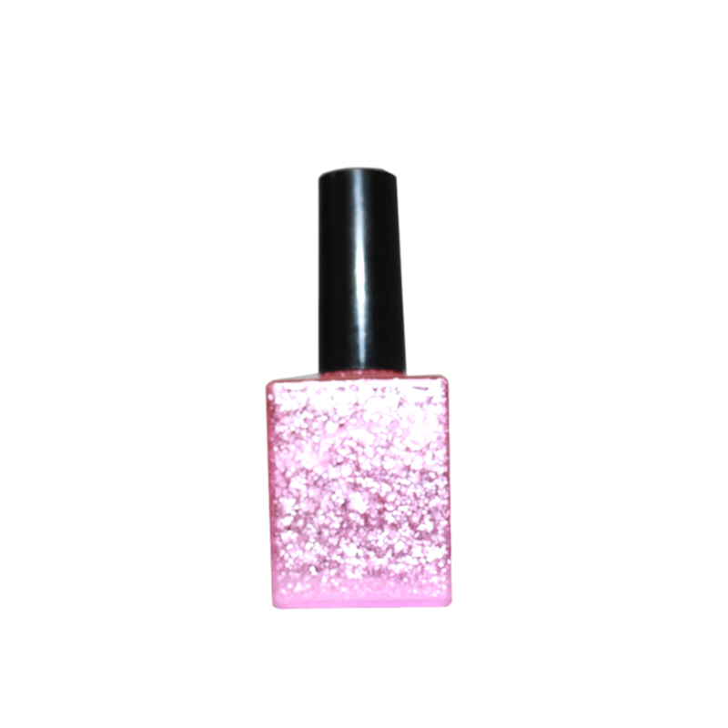 10ml 8ml empty clear pink red yellow black matt glass uv gel nail oil polish bottle with brush lids