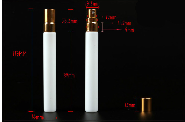 10ml Aluminum Cap Travel Portable Glass Perfume Bottle With Sprayer
