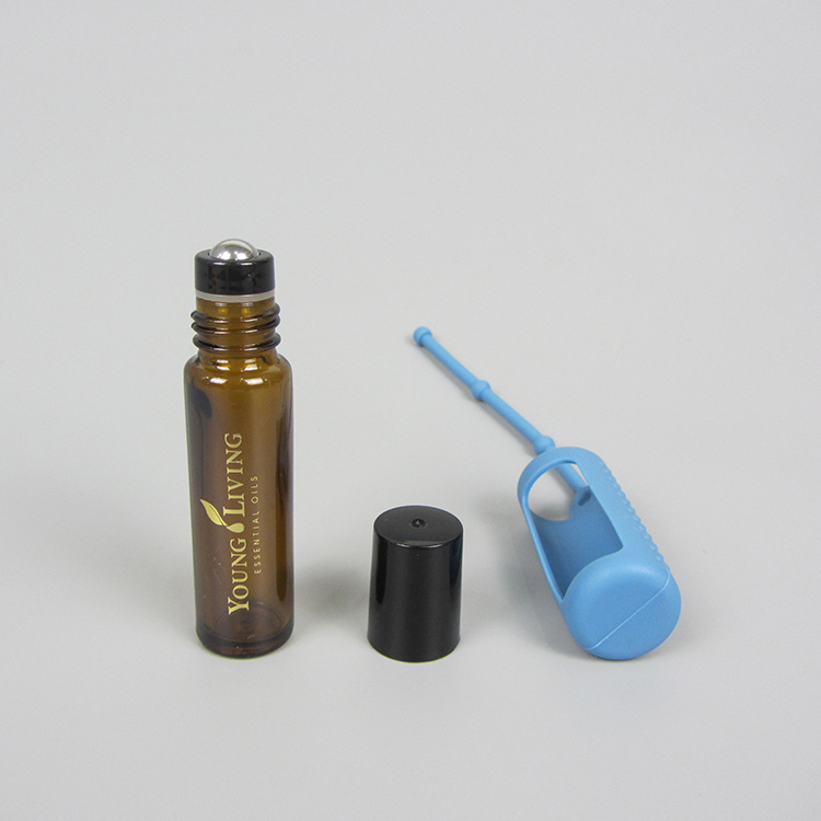 10ml Amber Brown Roll On Bottle Glass With Metal Ball