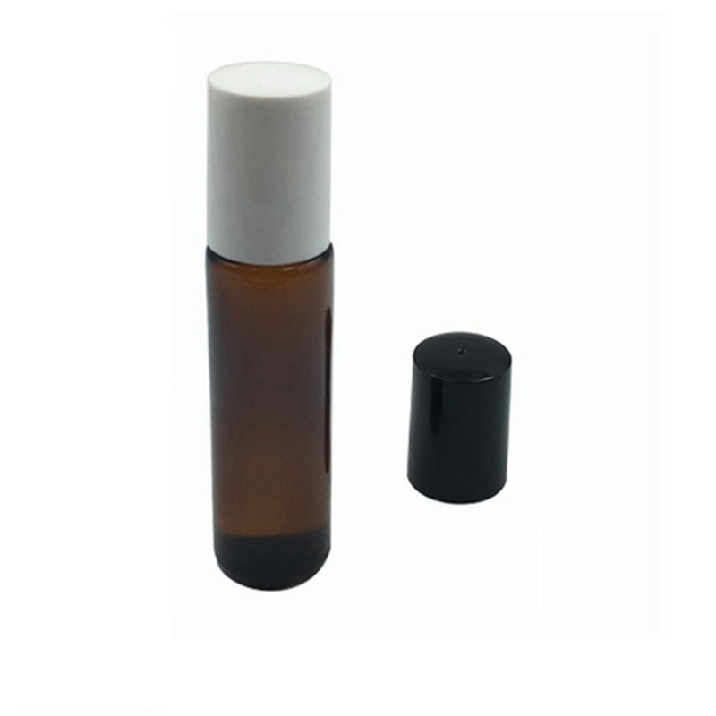 10ml Amber roll on glass bottle with caps
