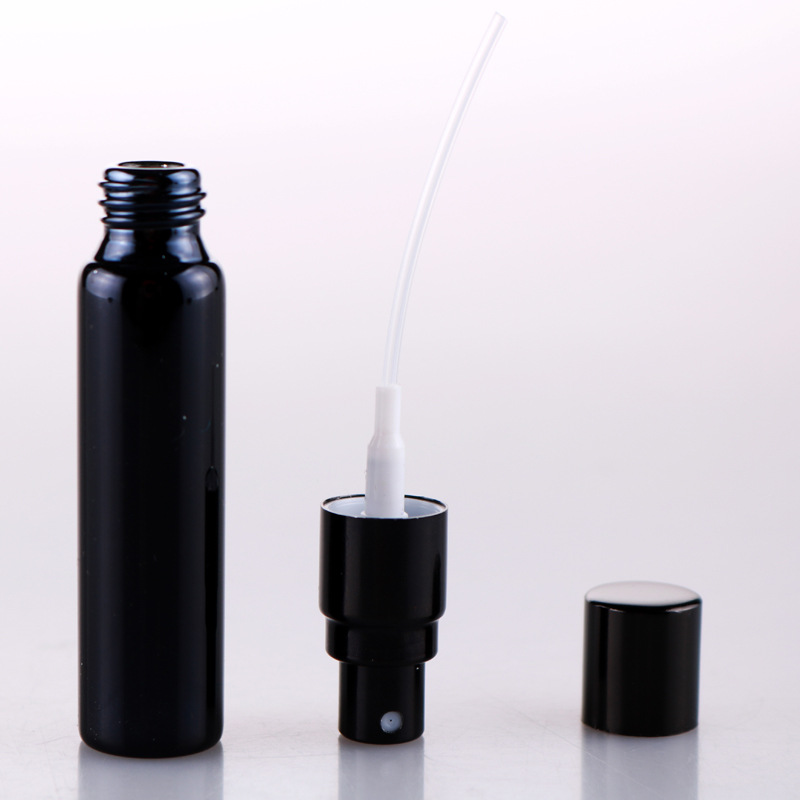 10ml Anodized Aluminum Black UV 17mm Perfume Bottle Spray Glass Perfume Empty Bottle