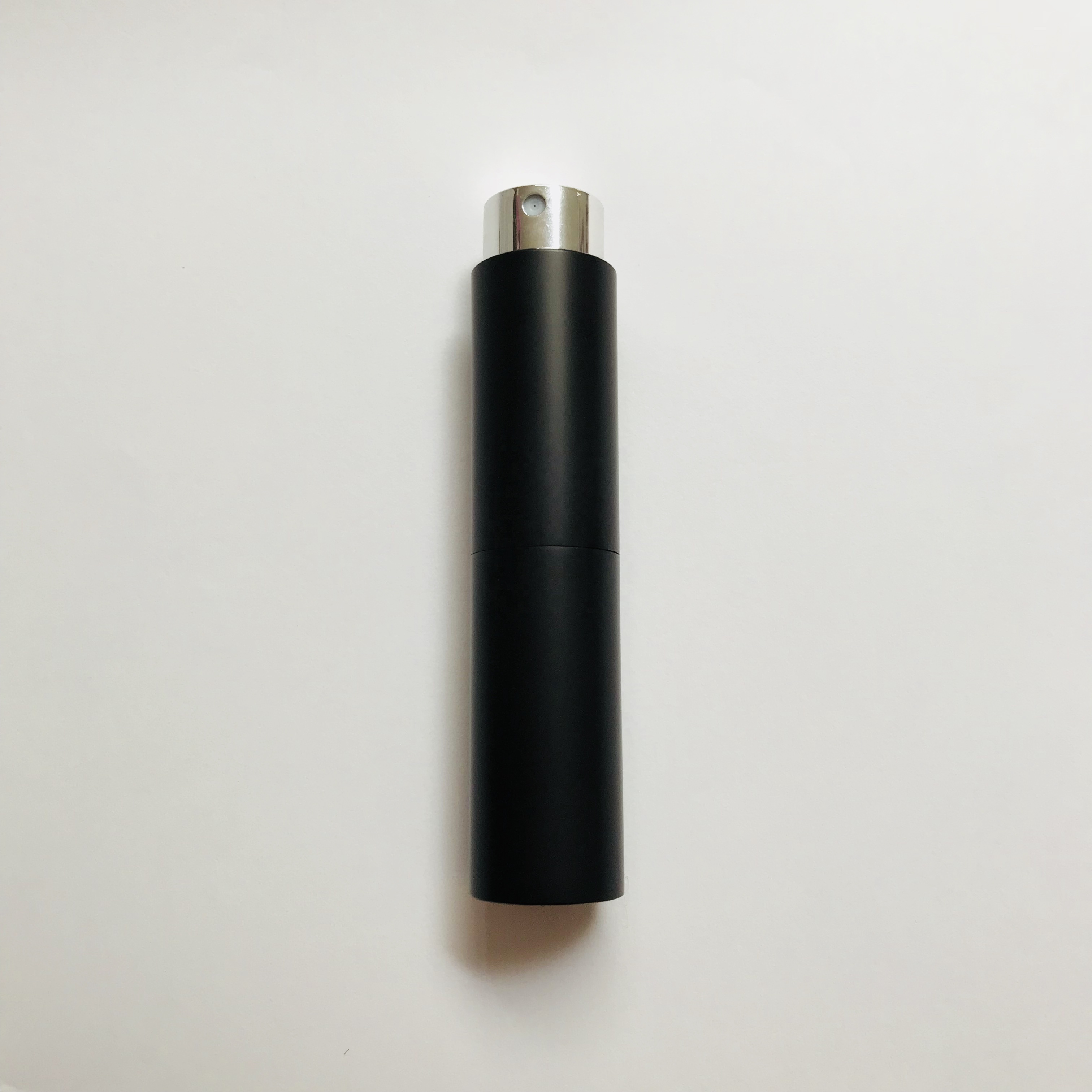 10ml Black Color Aluminum Twist up perfume atomizer travel perfume bottle