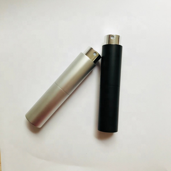10ml Black Color Aluminum Twist up perfume atomizer travel perfume bottle