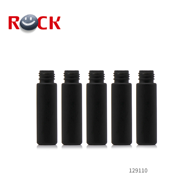 10ml Black Matte Glass Roll On Bottles Black Frosted Glass Roller Ball Bottles