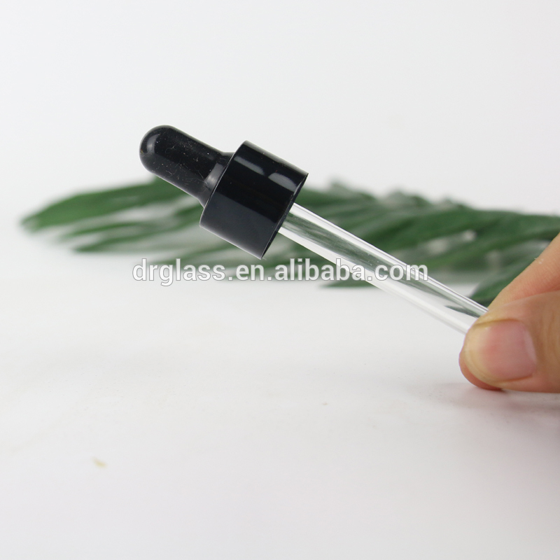 10ml Black Round Empty Essential Oil Dropper Glass Bottle With black Top