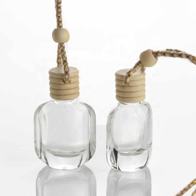 10ml Car Perfume Hanging Wooden Cap Car Diffuser Bottle In Stock (CG09B)