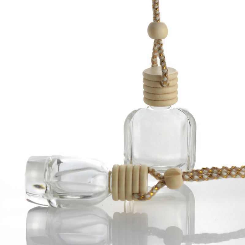 10ml Car Perfume Hanging Wooden Cap Car Diffuser Bottle In Stock (CG09B)