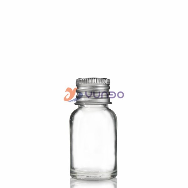 10ml Clear Glass Dropper Bottle & 18mm Aluminium Cap